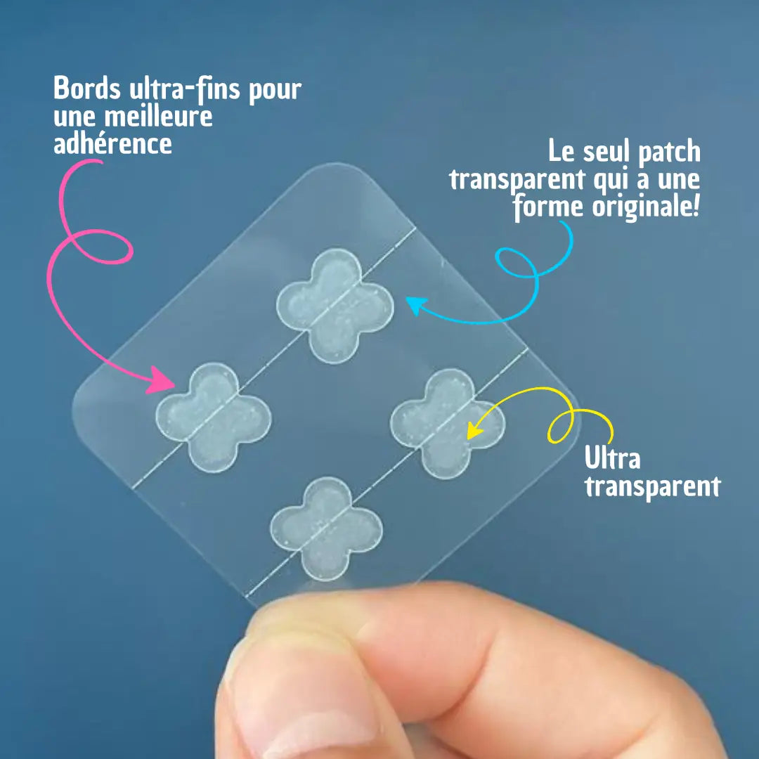 Patch anti bouton Clear avec bords ultra fins pour agir sur les boutons et imperfections en toute discrétion. 