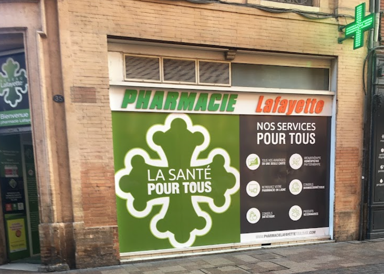 Pharmacie Lafayette Toulouse qui vend des patchs anti bouton Sick!