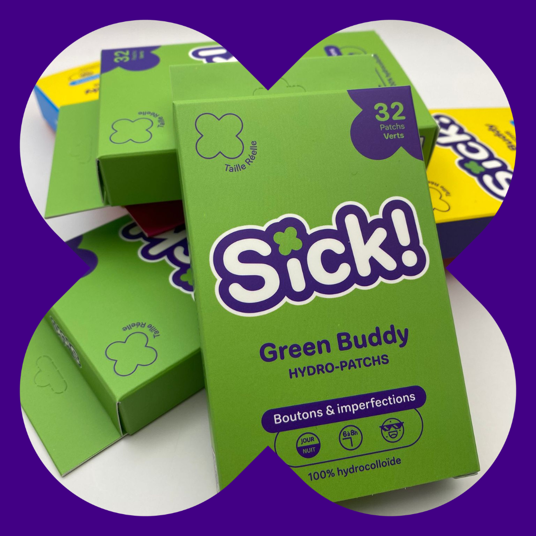 patch anti bouton Sick! Green Buddy