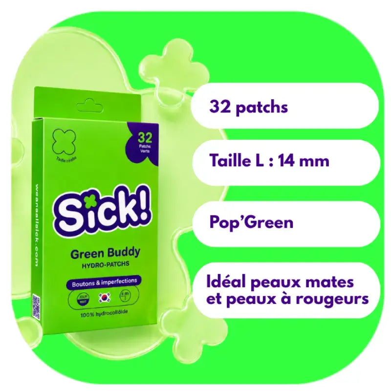 Patchs boutons Pop'Green