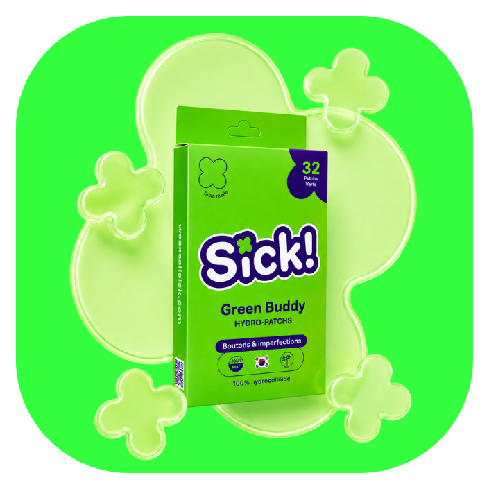 32 Patch bouton et imperfection Sick! Green Buddy