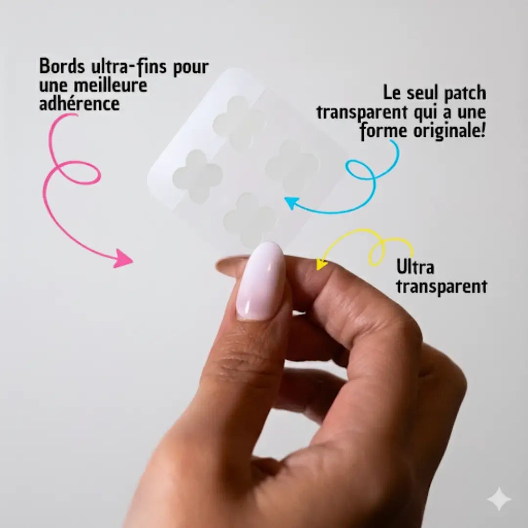 Patch anti bouton Clear avec bords ultra fins pour agir sur les boutons et imperfections en toute discrétion. 
