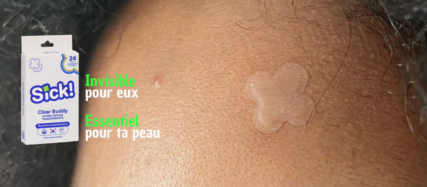 Le patch anti-bouton transparent nouvelle génération :Clear Buddy