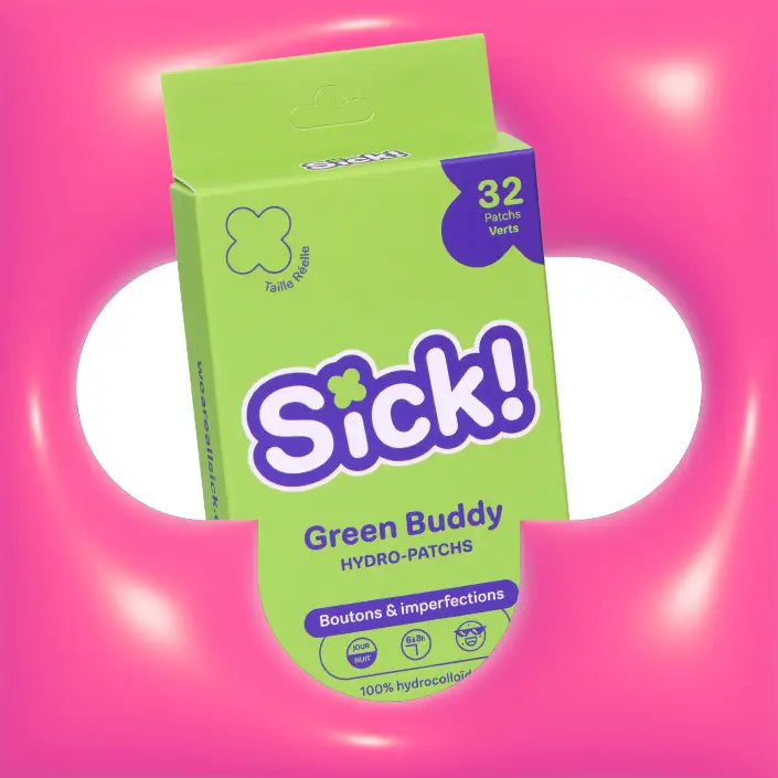 32 patchs verts anti bouton Sick! Green buddy 